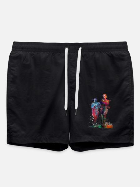 Läufer Sport Kunst #runner #sport #jogging - Badeshorts - Schwarz