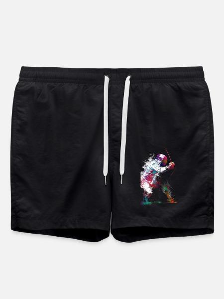 Escrime, sport, art, #fencing #sport - Short de bain - noir