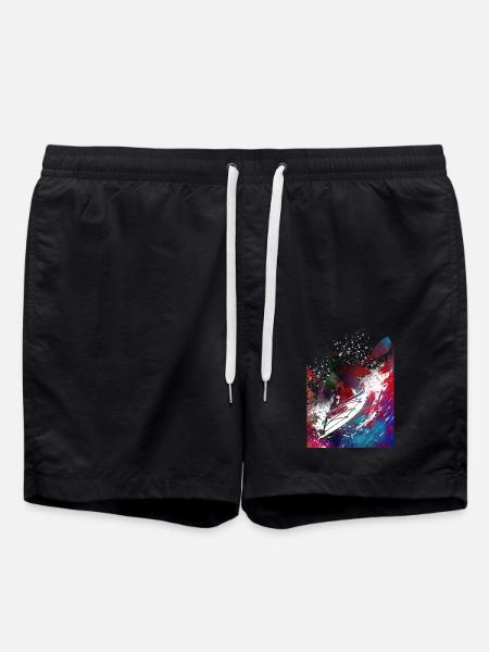 Kayaking sport art#kayaking - Swim Trunks - black
