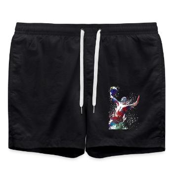 #sport #waterpolo sport de water-polo - Short de bain - noir - Devant - AI Model Male 185 light (185cm)