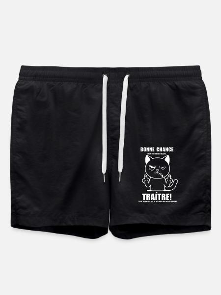Traitorous good luck - Swim Trunks - black