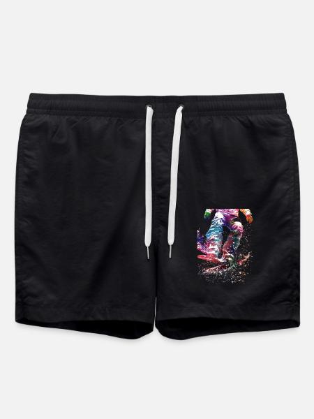 Snowboard sport art #snowboard - Swim Trunks - black