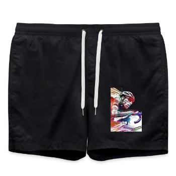 Cyclisme Sport de cyclisme art #cycling - Short de bain - noir - Devant - AI Model Male 185 light (185cm)
