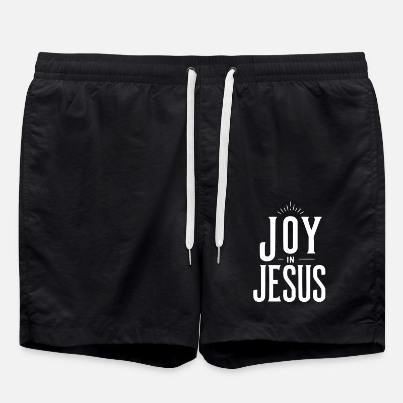 Joy in Jesus - Swim Trunks - black