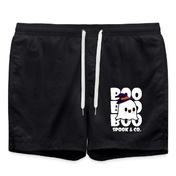 BOO SPOOK & CO. - Badeshorts - Schwarz - Vorne - AI Model Male 185 light (185cm)