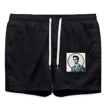 Manque de créativité 2 - Short de bain - noir - Devant - AI Model Male 185 light (185cm)