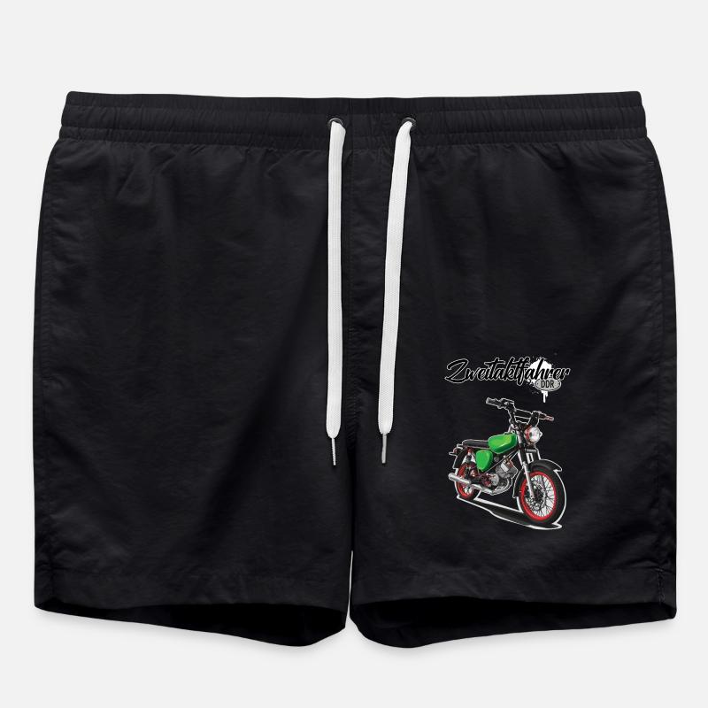 S51 (green) // Illustration - Swim Trunks - black