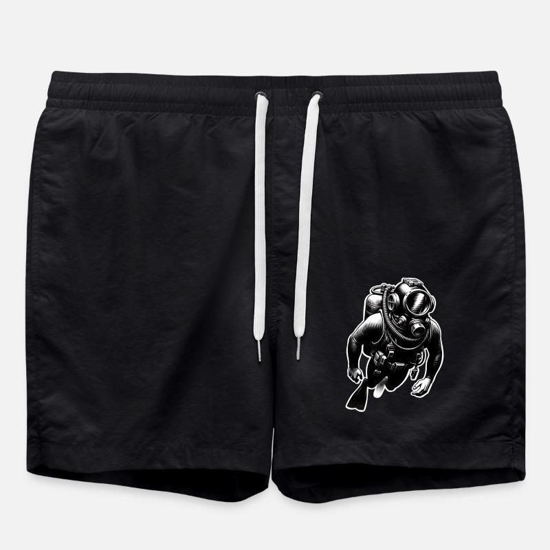 Tauchen Taucher - Badeshorts - Schwarz