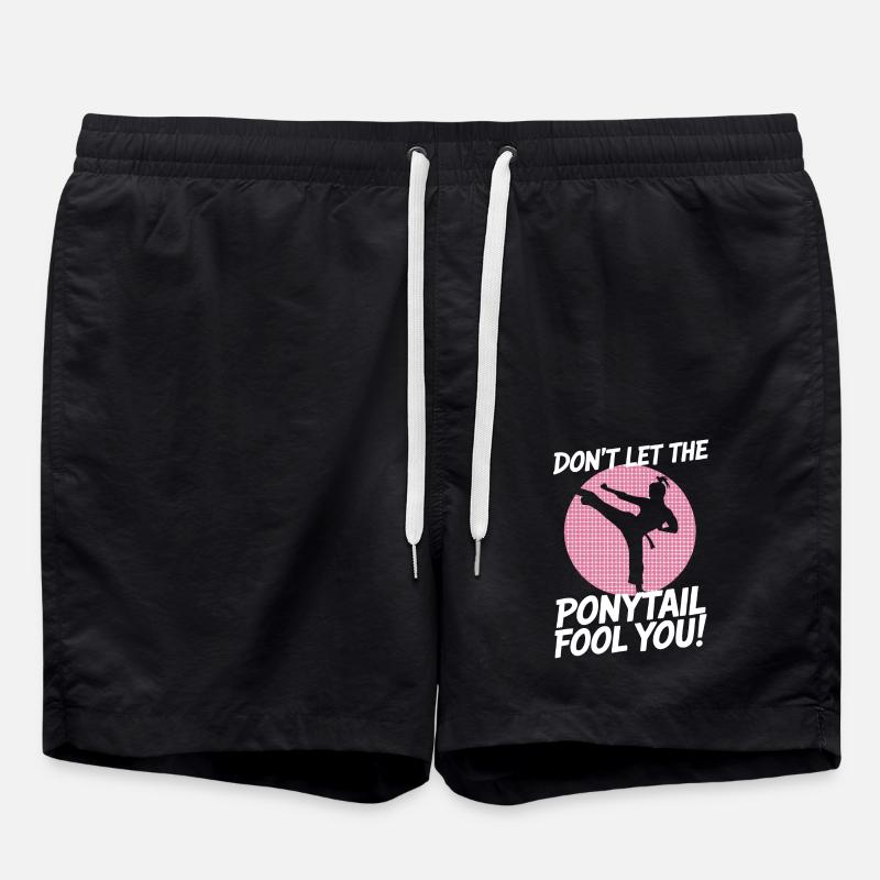 Strength in every shot - Swim Trunks - black