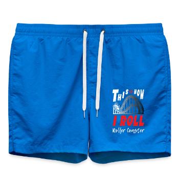 Voici comment je roule les montagnes russes - Short de bain - cobalt blue - Devant
