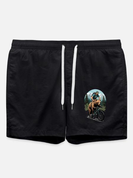 Downhill Express - Grizzly Power - Swim Trunks - black