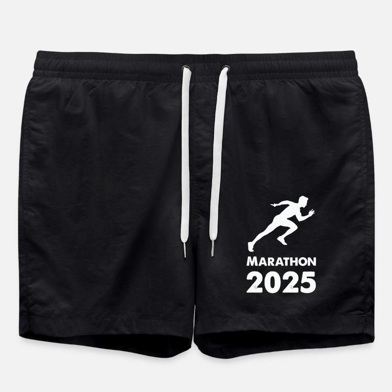 Marathon 2025 - Badeshorts - Schwarz