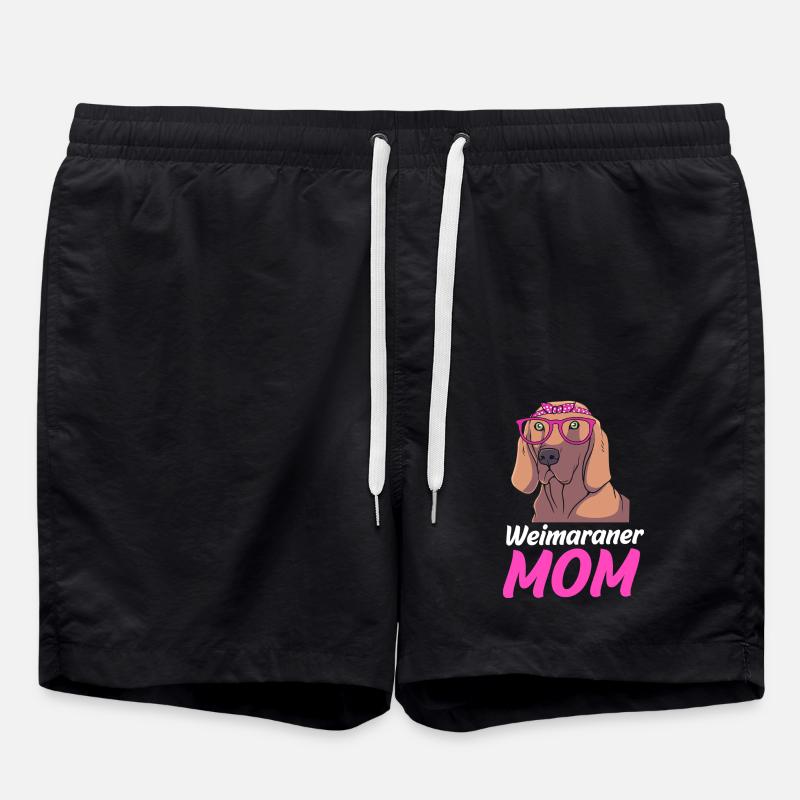 Weimaraner - Swim Trunks - black