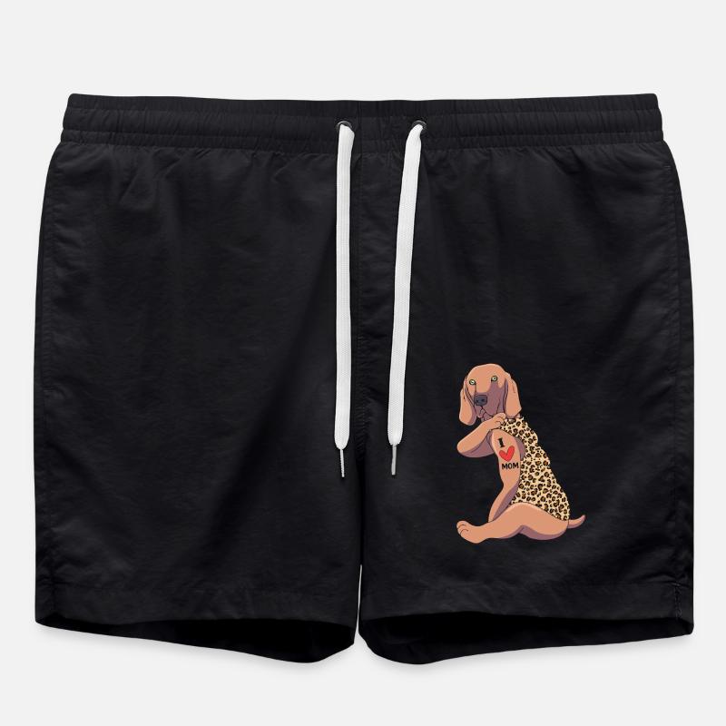 Weimaraner - Swim Trunks - black