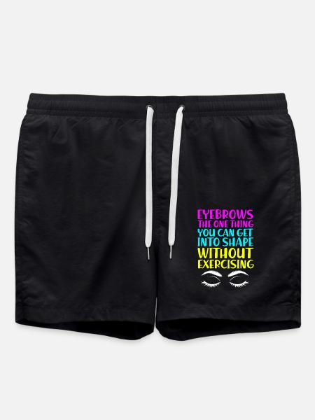 Microblading Makeup Cosmetic Beautician - Swim Trunks - black