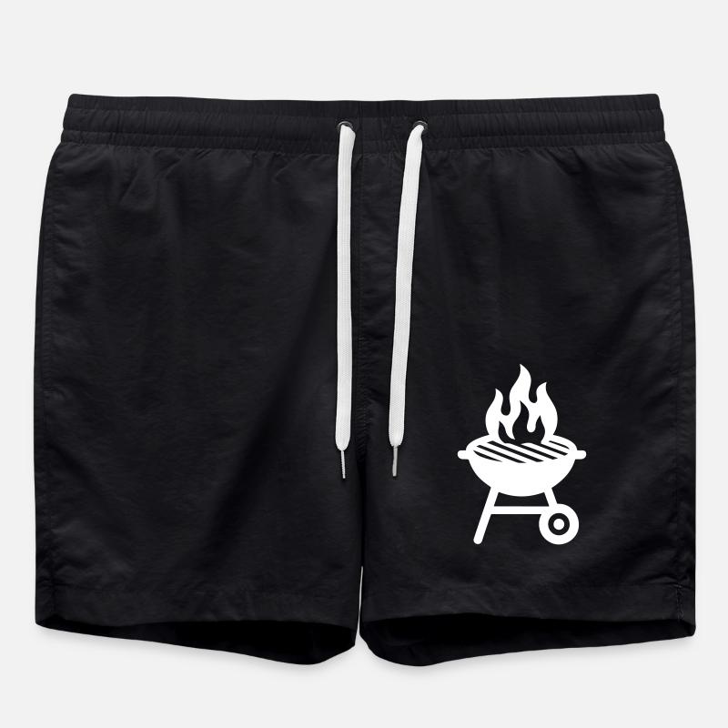 Grill Symbol - Badeshorts - Schwarz