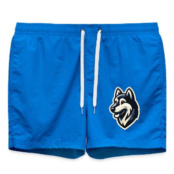 Husky in profile - Swim Trunks - cobalt blue - Front