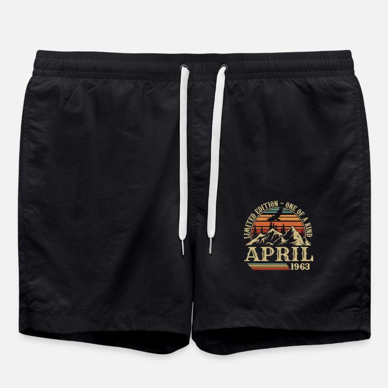 Best Birthday Gift April 1963 - Swim Trunks - black