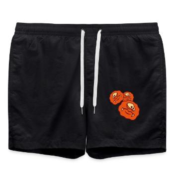 3 many round circle bacterial virus cell glibber sc - Swim Trunks - black - Front - AI Model Male 185 light (185cm)