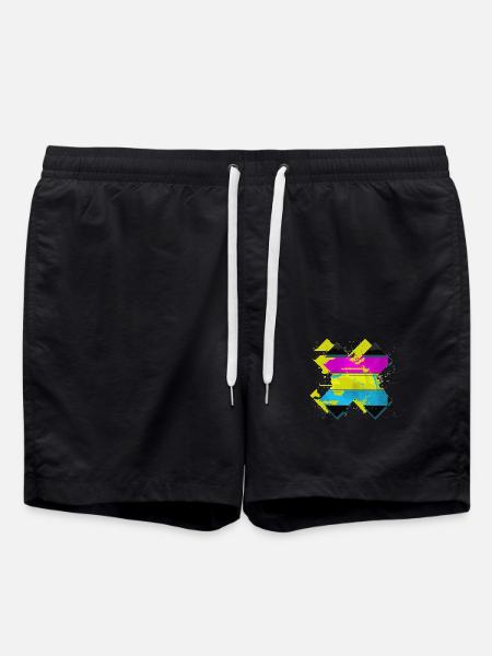 X - Pansexual - Swim Trunks - black