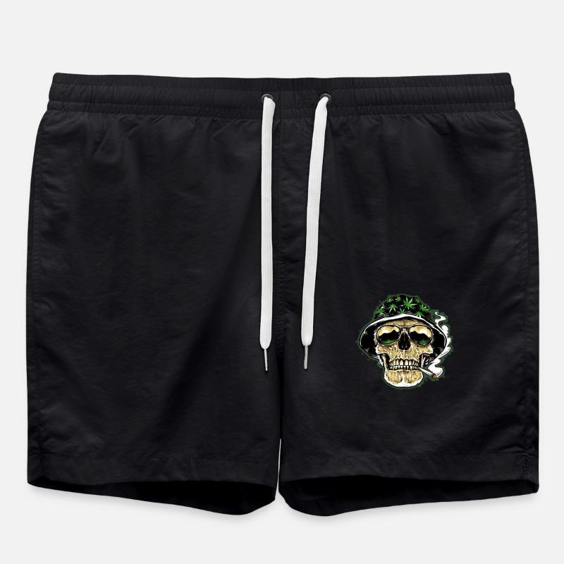 Kiff Skull - Short de bain - noir