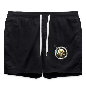voidhead - Badeshorts - Schwarz - Vorne - AI Model Male 185 light (185cm)