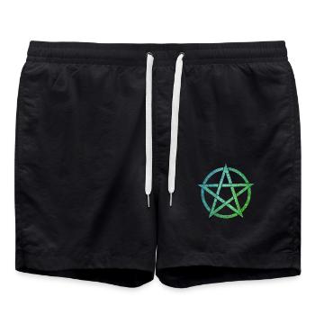 pentagram ebru 5 - Badeshorts - Schwarz - Vorne - AI Model Male 185 light (185cm)