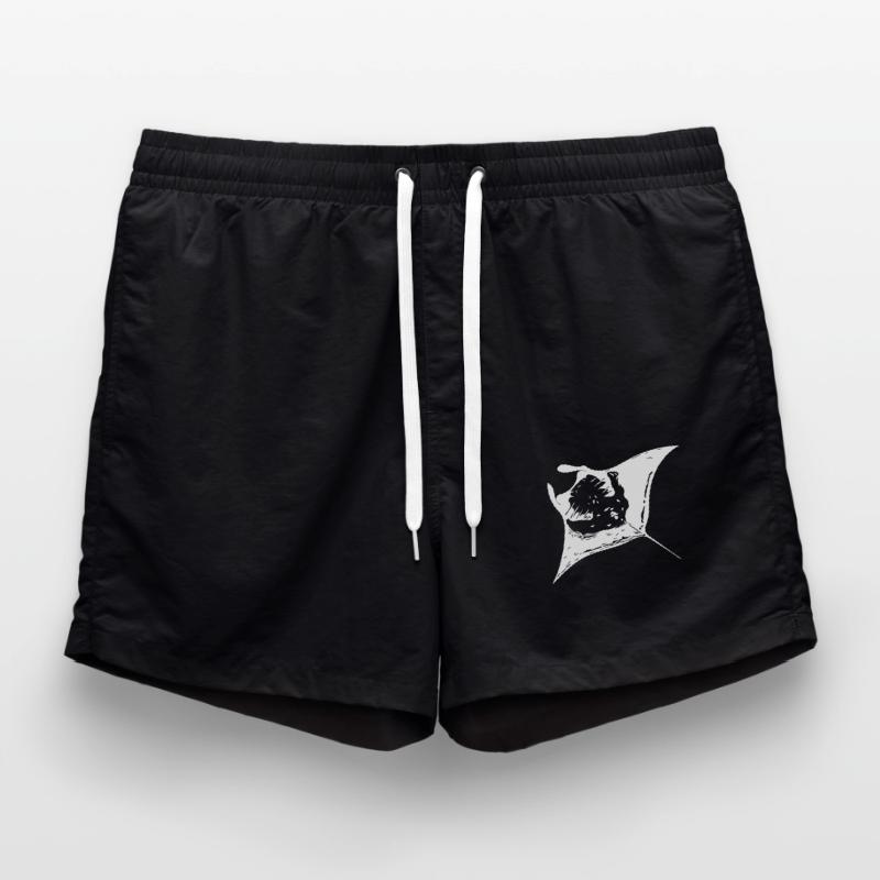 Manta Ray - devil rays Swim Trunks