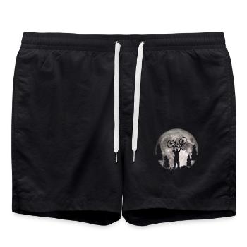 MTB - Moon - Mountain Bikers - Swim Trunks - black - Front - AI Model Male 185 light (185cm)