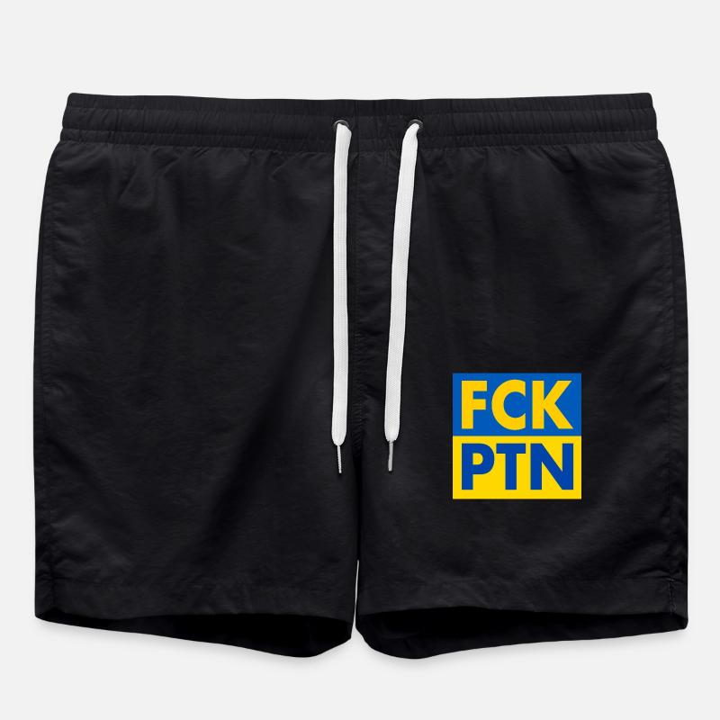 Fck ptn - Badeshorts - Schwarz