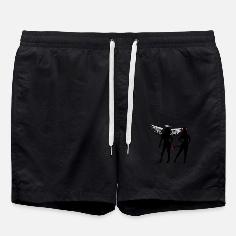 Angel Devil Girls - Swim Trunks - black
