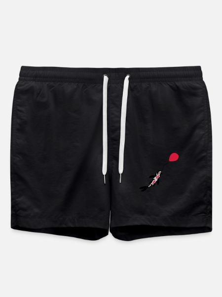 Balloon Koi Fish Nishikigoi - Swim Trunks - black
