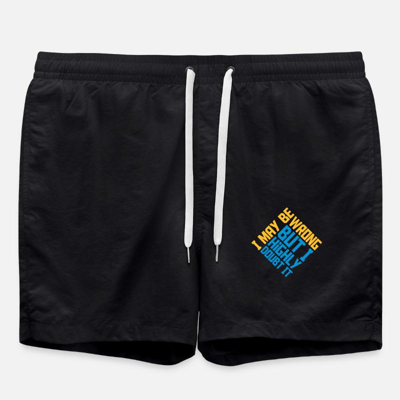 I may be wrong - Badeshorts - Schwarz