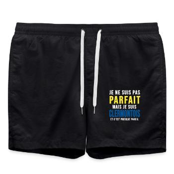 clermont parfait clermontois rugby ville 63 - Short de bain - noir - Devant - AI Model Male 185 light (185cm)
