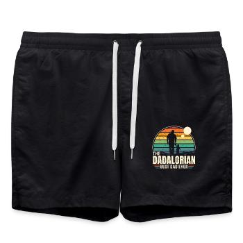 Sunset - The Dadalorian Mando - Meilleur Papa - Short de bain - noir - Devant - AI Model Male 185 light (185cm)
