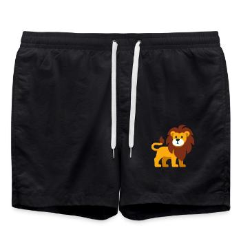 LION The Jungle King - Swim Trunks - black - Front - AI Model Male 185 light (185cm)