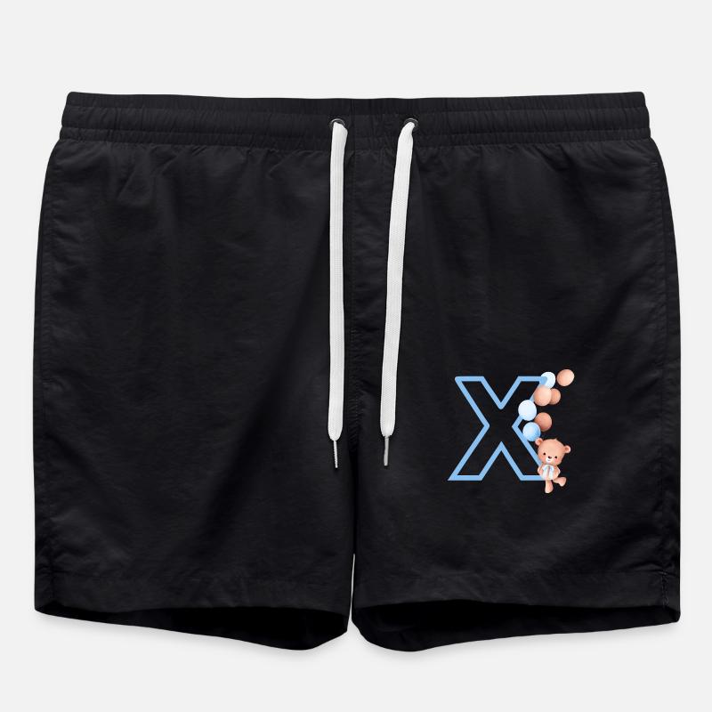 Blue Letter x Bear - Swim Trunks - black