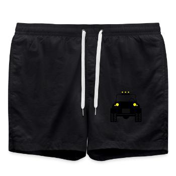 Voiture tout-terrain 02 - Short de bain - noir - Devant - AI Model Male 185 light (185cm)