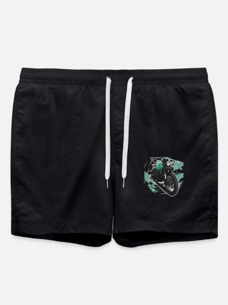 Bobber // Custom // Motorcycle - Swim Trunks - black