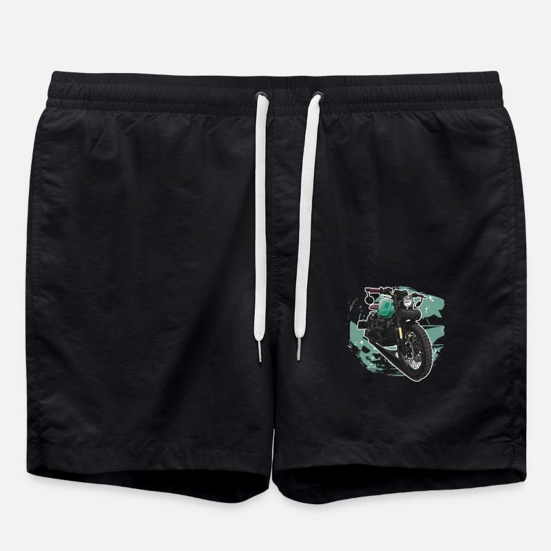 Bobber // Personnalisé // Moto - Short de bain - noir