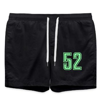 52 - Short de bain - noir - Devant - AI Model Male 185 light (185cm)
