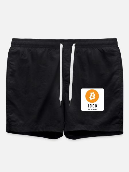 Crypto - Bitcoin goes 100k - Badeshorts - Schwarz