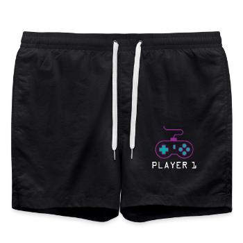 Joueur 1 Joueur - Short de bain - noir - Devant - AI Model Male 185 light (185cm)