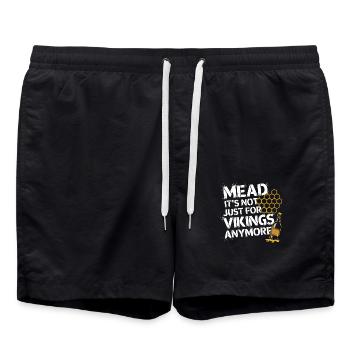 Mead – A drink with history - Swim Trunks - black - Front - AI Model Male 185 light (185cm)