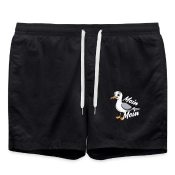 Hamburger Original / Seagull Moin Moin - Swim Trunks - black - Front - AI Model Male 185 light (185cm)