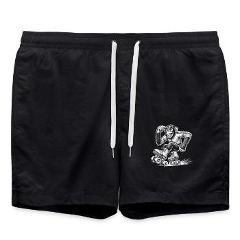 Rollschuhe - Badeshorts - Schwarz - Vorne - AI Model Male 185 light (185cm)