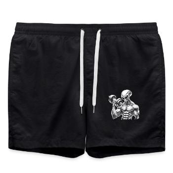 Culturisme - Short de bain - noir - Devant - AI Model Male 185 light (185cm)