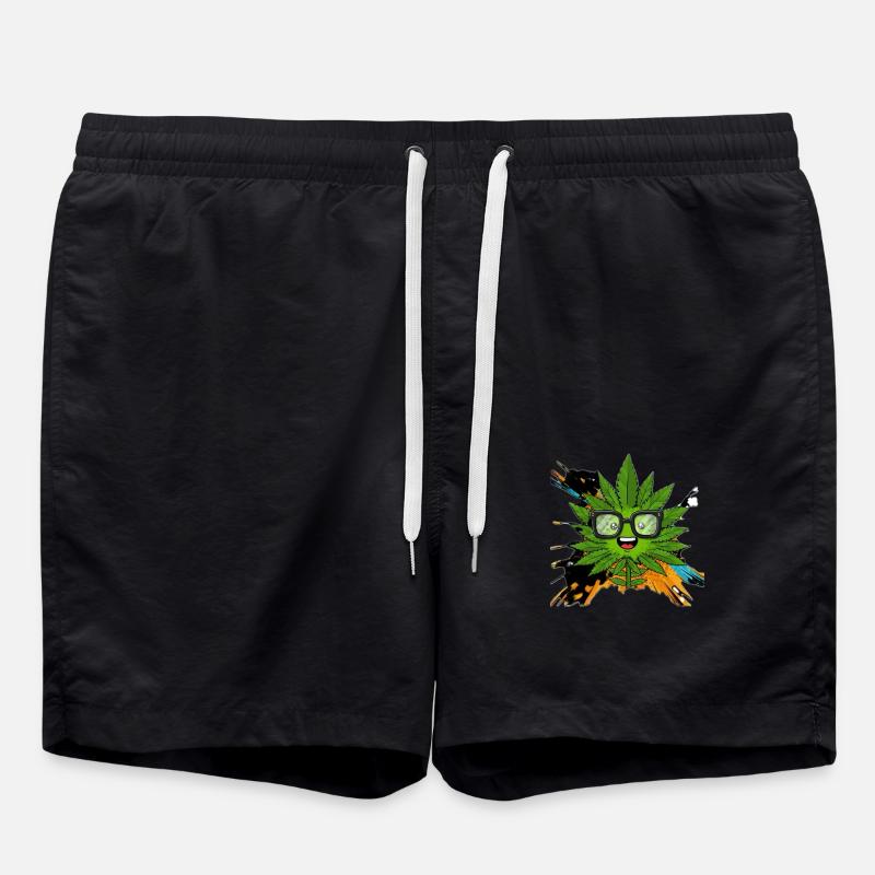 Nerdybud - Swim Trunks - black