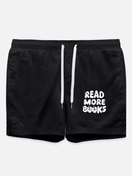 read more books - Swim Trunks - black