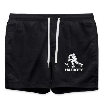 hockey - Short de bain - noir - Devant - AI Model Male 185 light (185cm)